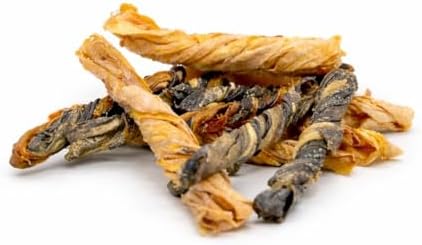 TAIL & TONIC Salmon Skin Dog Treats - Single Ingredient Dog Treats, Air-Dried Chewy Fish Skins for Dogs, High Protein, Omega-3 Rich Dental Chews, Twist