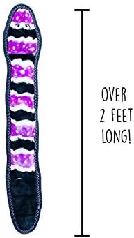 ZippyPaws ZP853 Z Stitch Snake Squeak Toy, Medium Purple