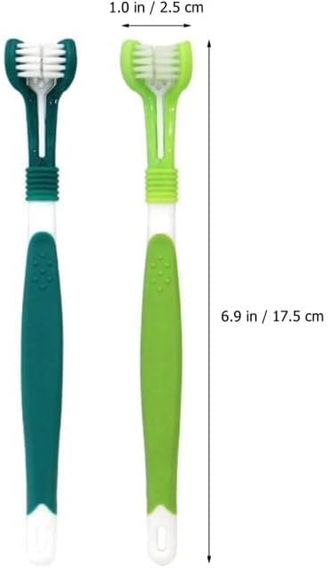 Dog Toothbrush, Triple Headed Toothbrush Dog for Pet Dental Care Health Supplies
