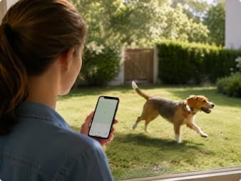 4G GPS Pet Tracker for Dogs & Cats, Real-Time GPS Tracking Device with Geo-Fence Alerts, Location History, Sound Pet Finder, IPX4 Water-Resistant, 1000mAh Rechargeable Battery, App Control