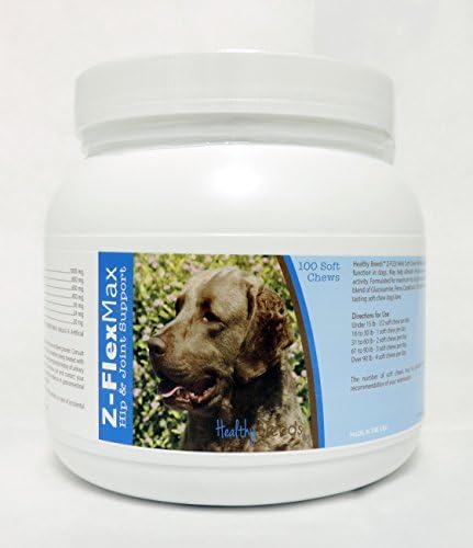 Healthy Breeds Chesapeake Bay Retriever Z-Flex Max Hip & Joint Soft Chews 100 Count, Brown