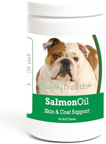 Healthy Breeds Bulldog Salmon Oil Soft Chews 120 Count