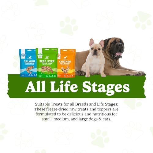 McLovin's Freeze Dried Cat& Dog Treats, Dog Dental Treats – 100% Sliced Beef Liver; 98% Chicken/Salmon with Mixed Tocopherols – Grain Free, 3-in-1 for Training