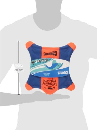 Chuckit! Flying Squirrel Fetch Dog Toy, Medium, 9.5in, Orange and Blue, Pack of 12