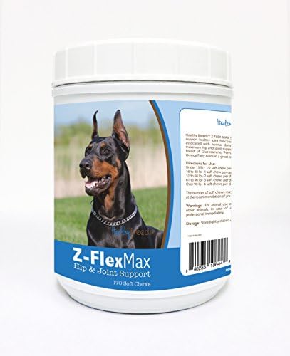 Healthy Breeds Doberman Pinscher Z-Flex Max Hip and Joint Soft Chews 170 Count