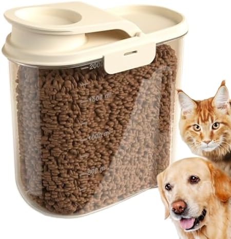 Pet Food Container 2L Airtight Anti-Moisture Dust-Proof
