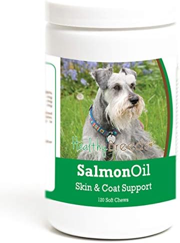 Healthy Breeds Miniature Schnauzer Salmon Oil Soft Chews 120 Count