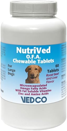 Vedco 60 Count Nutrived O.F.A. Chewable Tablets for Large Dogs