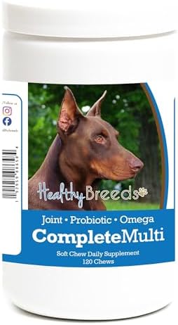 Healthy Breeds Doberman Pinscher All In One Multivitamin Soft Chew 120 Count