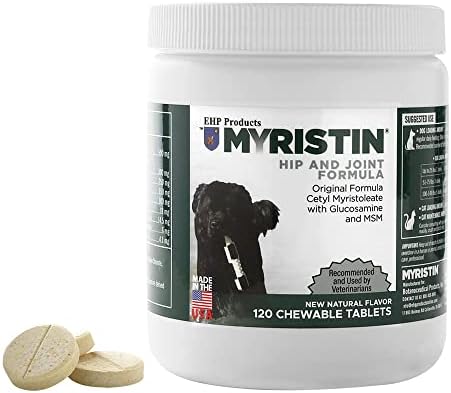 EHP Products Myristin Canine 120 Count Joint Formula