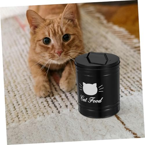 INOOMP Airtight Metal Canister for Pet Food Convenient with Moisture Protection Versatile Storage for Dogs and Cats Use