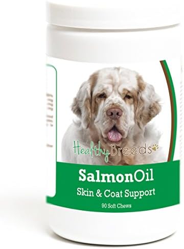 Healthy Breeds Clumber Spaniel Salmon Oil Soft Chews 90 Count, Brown