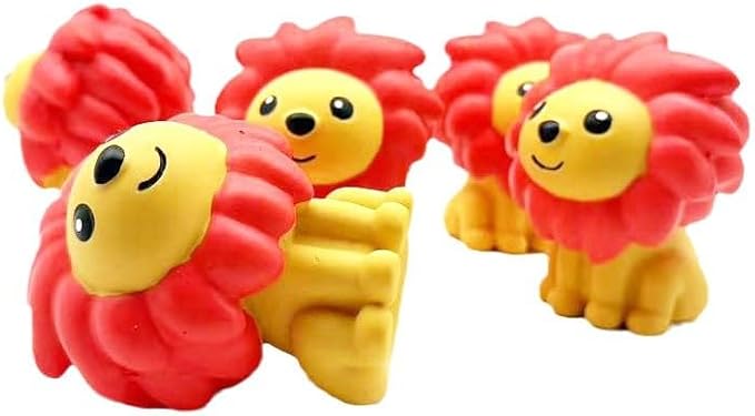 Latex Squeaky Lion Shape Dog Toy, Durable Chew Toy for Small and Medium Dogs, Cute Cartoon Design for Interactive Play and Oral Care