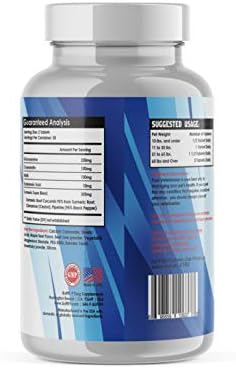 BuffJoint Dog Hip & Joint Supplement Featuring Glucosamine, Chondroitin, MSM, Turmeric, All Natural, Made in USA Dogs