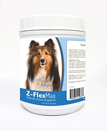 Healthy Breeds Shetland Sheepdog Z-Flex Max Hip and Joint Soft Chews 170 Count
