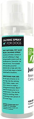Only Natural Pet Just Relax Botanical Behavior Calming Spray for Dogs, 3.4 oz