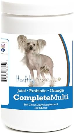 Healthy Breeds Chinese Crested All In One Multivitamin Soft Chew 120 Count