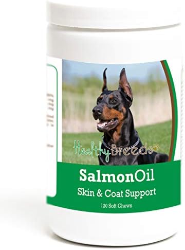 Healthy Breeds Doberman Pinscher Salmon Oil Soft Chews 120 Count
