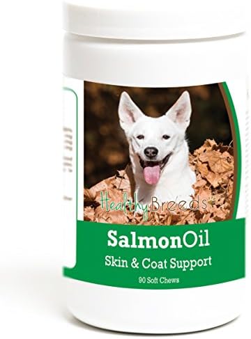 Healthy Breeds Canaan Dog Salmon Oil Soft Chews 90 Count, Brown