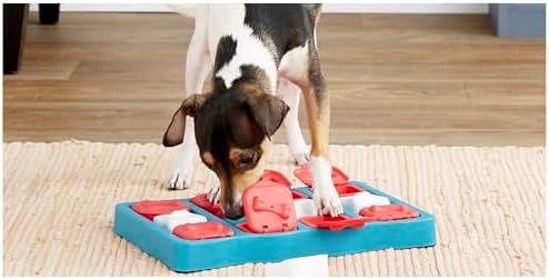 Interactive Dog and Cat Games Treat Hiding Challenge Mental Stimulation with Rewards (12.75 Inch Brick Game)