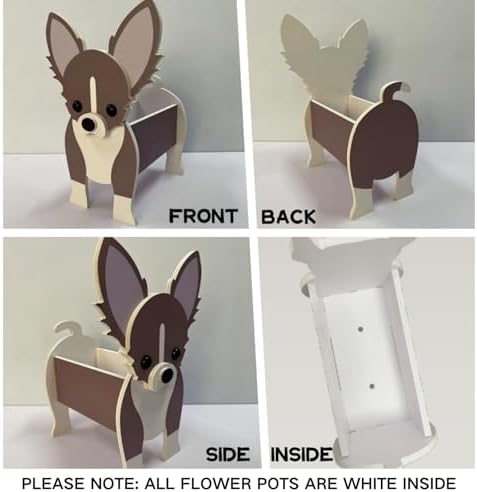 Siberian Husky Dog Planter Pots, Animal Shaped Flower Pot