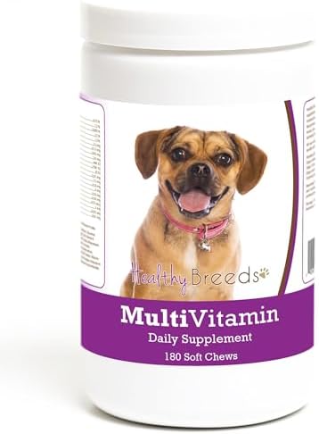 Healthy Breeds Puggle Multivitamin Soft Chew for Dogs 180 Count