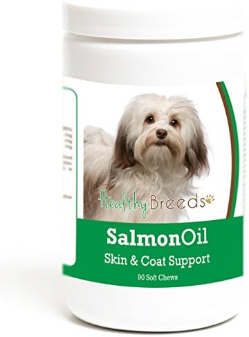 Healthy Breeds Havanese Salmon Oil Soft Chews 90 Count, Brown