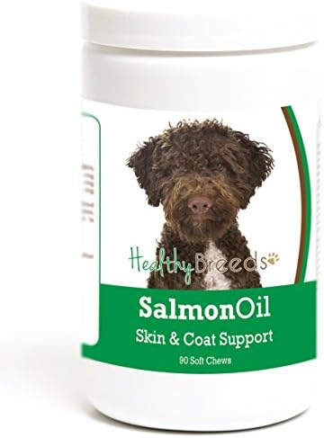 Healthy Breeds Lagotti Romagnoli Salmon Oil Soft Chews 90 Count, Brown
