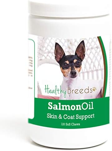 Healthy Breeds Toy Fox Terrier Salmon Oil Soft Chews 120 Count
