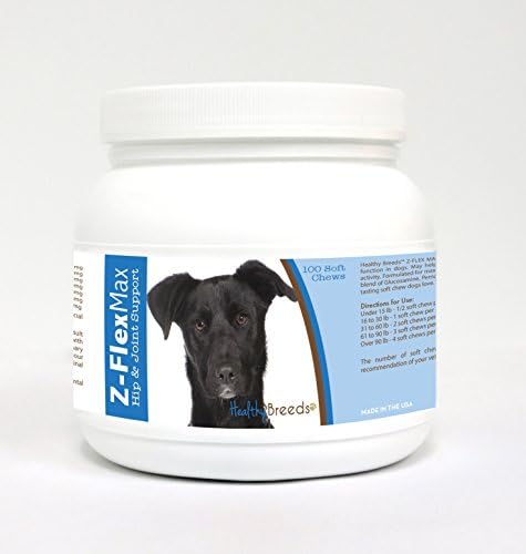 Healthy Breeds Mutt Z-Flex Max Hip & Joint Soft Chews 100 Count, Brown