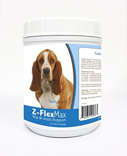 Healthy Breeds Basset Hound Z-Flex Max Hip and Joint Soft Chews 170 Count