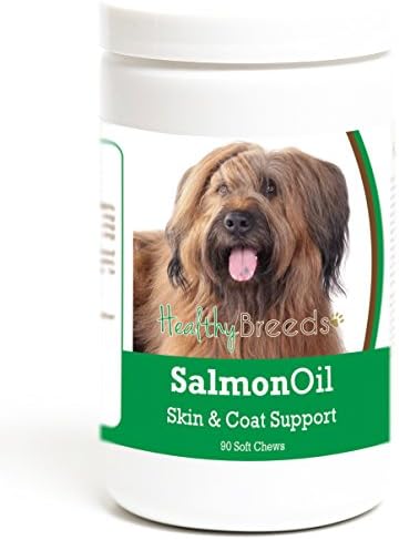 Healthy Breeds Briard Salmon Oil Soft Chews 90 Count, Brown