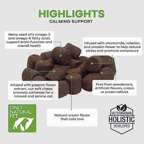 Only Natural Pet Calming Hemp Soft Chews, 60-Pack, 60 Count