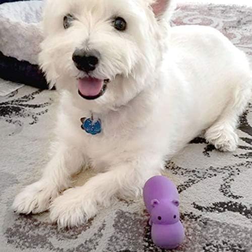 FOUFIT 85646 Zoo Chew Latex Toy for Dogs, Hippo, 5"