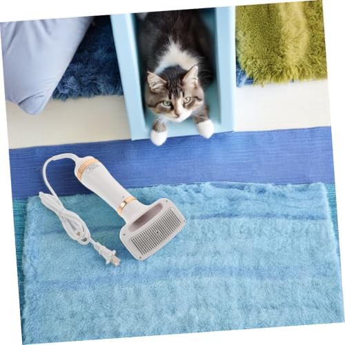 Zerodeko Pet Hair Dryer 2-in-1 for Dogs and Cats with Brush and Blow Function, Portable Abs Material, 300w Fast Drying Performance, Quiet Operation, Suitable for Home and Salon Use, US Plug