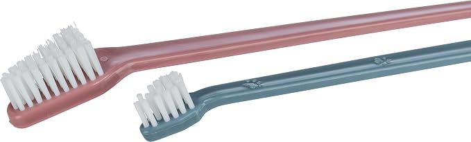 Trixie Pack of 4 Toothbrush Set, Dogs, 23 Cm (2 Handles 4 Heads)