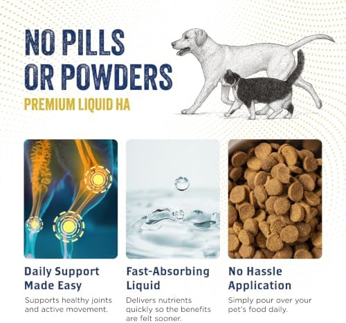 LubriSyn HA Hyaluronic Acid Hip & Joint Supplement for Dogs & Cats, 16 oz