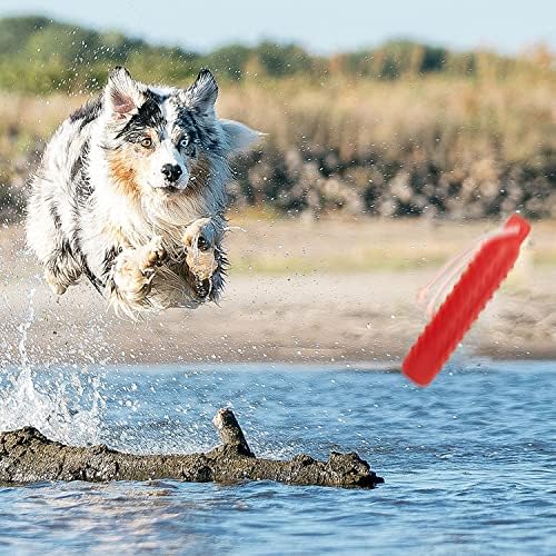 Dog Water Toys, 2 Pack Floating Bumper Fetch Toy Dummy | Interactive Retrieving Training Float Pet Rope Toy for Pool, Lake Outdoor Small Medium Large Dogs