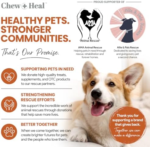 Hip and Joint Supplement For Dogs, 60 Soft Chews, Glucosamine & Chondroitin