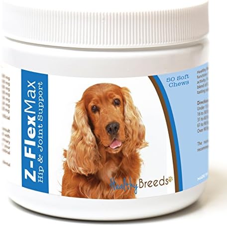 Healthy Breeds Cocker Spaniel Z-Flex Max Hip and Joint Soft Chews 50 Count