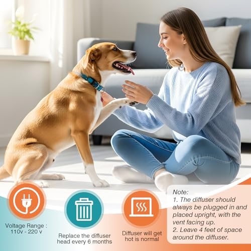 Dog Calming Pheromones Diffuser to Calm Pet 5 In 1 Advanced Kit Appeasing Pheromone, 3-Pack, 5 In