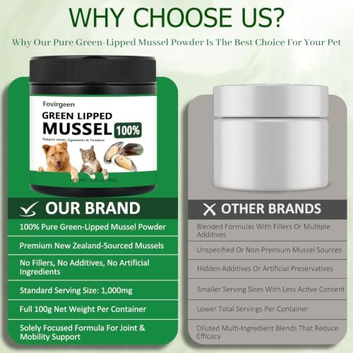 2 Pack Green lipped Mussels for Dogs Hip & Joint Care