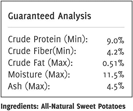 Barkz Veggies Sweet Potato Dog Treats – USA Grown Single Ingredient Dehydrated Slices – Sweet Potato Chews for Dogs with Sensitive Stomachs – Grain Free, No Fillers – 1 lb