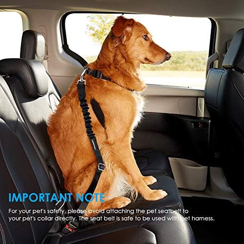 URPOWER Waterproof Dog Seat Cover - Door Protector & 2-Pack Seat Belt