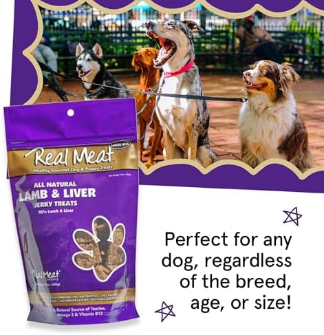 TRMC Real Meat Dog Treats - Two 12oz Bag of Bite-Sized Air-Dried Lamb & Liver Jerky for Dogs - Grain-Free Jerky Pet Treats Made up of 95% Free-Range, Grass Fed Lamb - All-Natural Treats