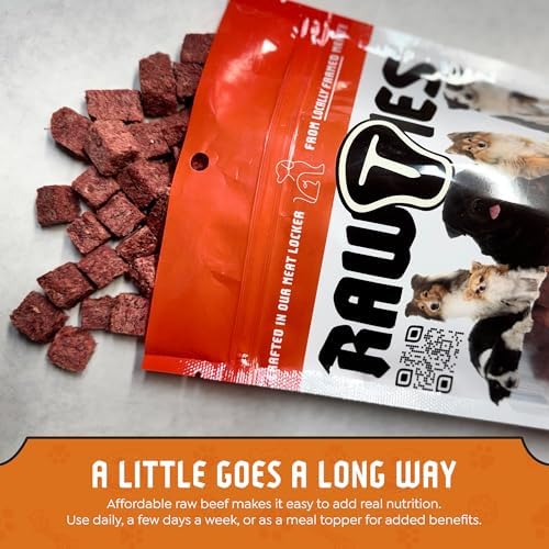 Premium Freeze-Dried Raw Beef Patties for Dogs – 100% USA-Sourced Raw Meat Dog Food – Grain-Free, No Fillers, High Protein Nutrition for Small & Large Breeds