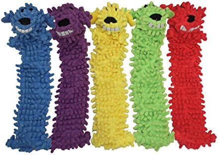 Multipet's 18-Inch Floppy Loofa Light Weight No Stuffing Dog Toys, Assorted Colors