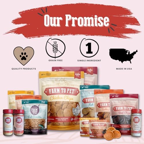 Farm To Pet - Dog Food Topper - 4.7 oz Beef Meal Toppers for Dogs, Single Ingredient, Lean, All Natural, Healthy Food for Small, Medium, Large Breeds, & Puppies - Made in USA