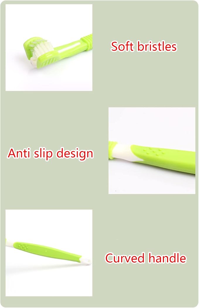 Multi-Type Pet Toothbrush Small-Head Multi-Angle Toothbrush Cleaning Dogs Brush Bad Breath Teeth Cleaning Care Tool