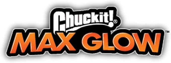 Chuckit! Max Glow Bouncy Ball, Glowin the Dark, XL 3.5in | Photoluminescent Rubber Ball Recharges Fast Under Any Bright Light for Nighttime Fetch, Launcher Compatible